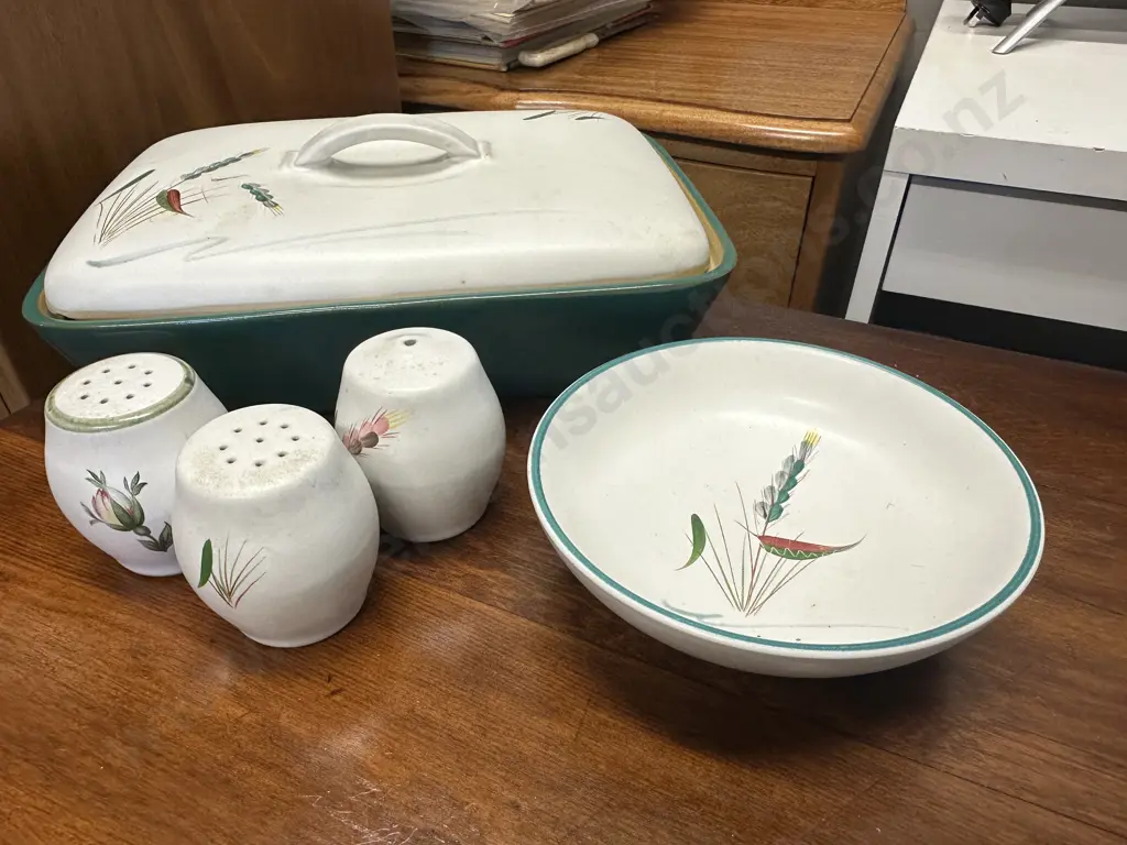 Selection of Denby Wheat Pattern Items Image 1++