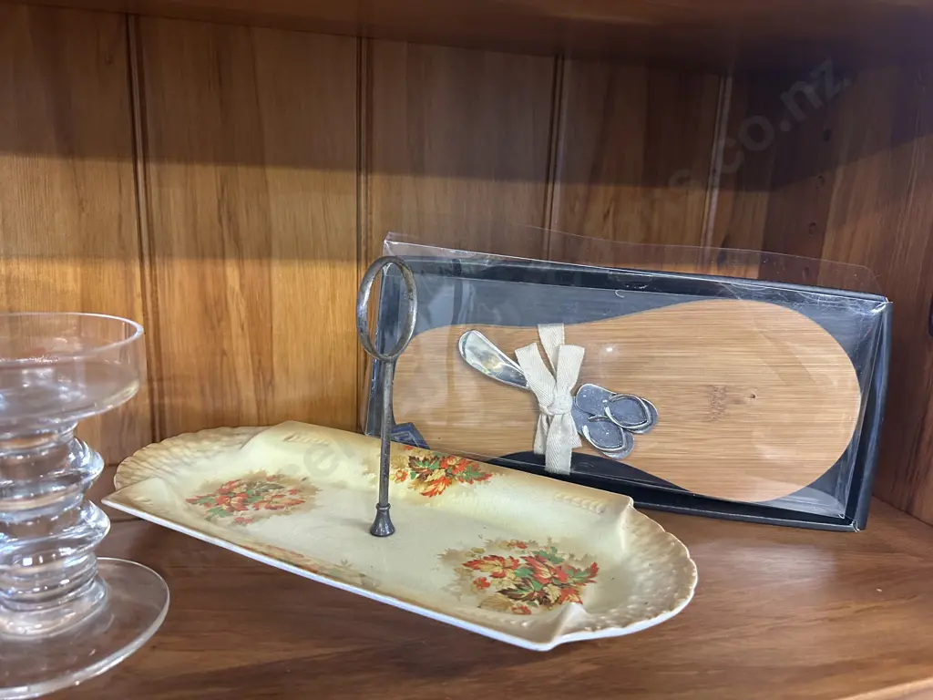 Glass Candle Holders, Bookends, Cake Plate Etc Image 1++