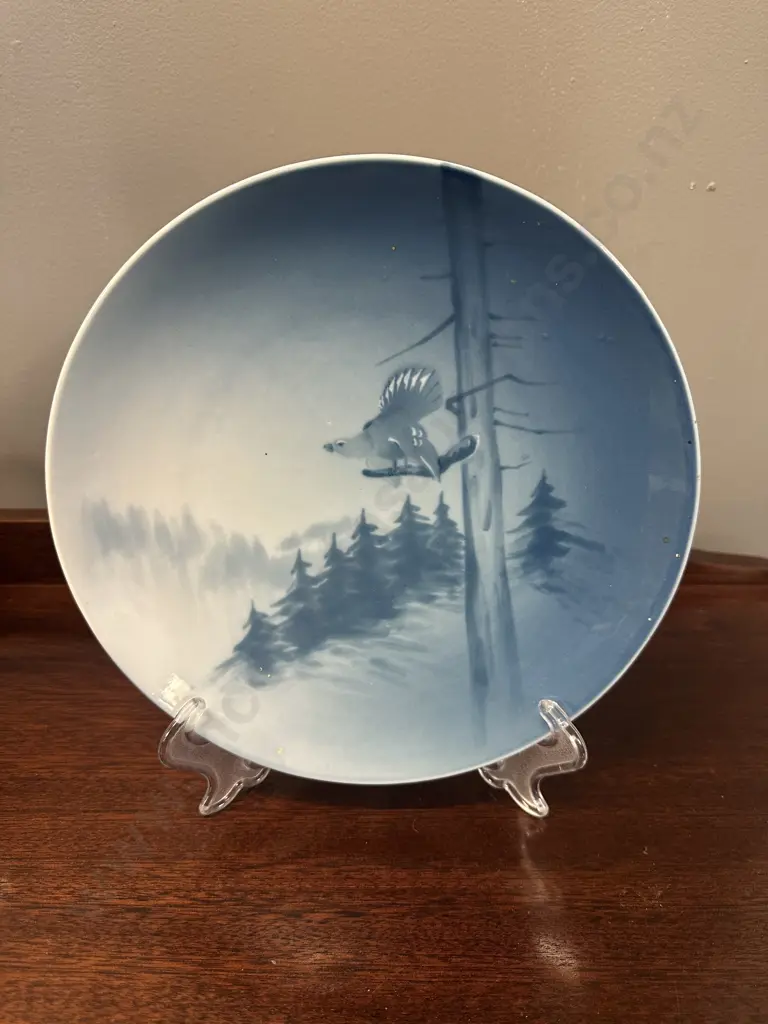 Antique Eichwald Bernard Bloch Porcelain Wall Plate Dia23.5cm. Image 1++