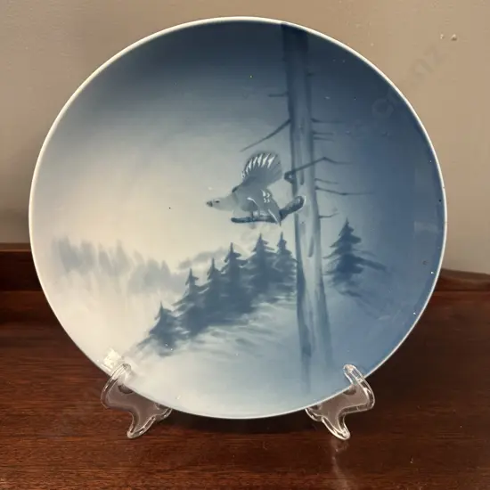 Antique Eichwald Bernard Bloch Porcelain Wall Plate Dia23.5cm.