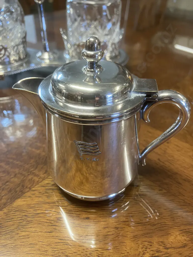 Crystal Jam Pots & Silverware Items Image 1++
