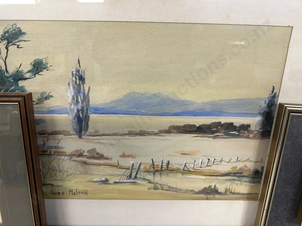 Assorted Vintage Framed Artwork Water Colour Landscape, Oil Painting Etc Image 1++
