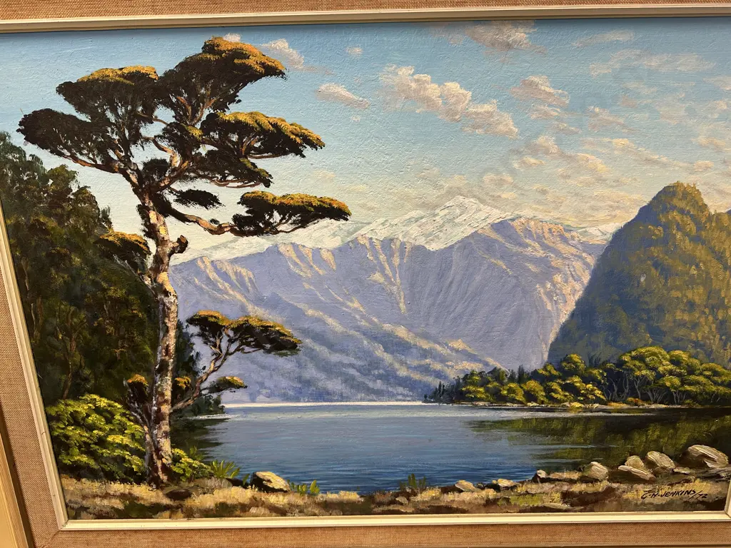 G.H Jenkins 'This Beautiful Land' Framed Original Oil On Board. H70,W95cm. Image 1++