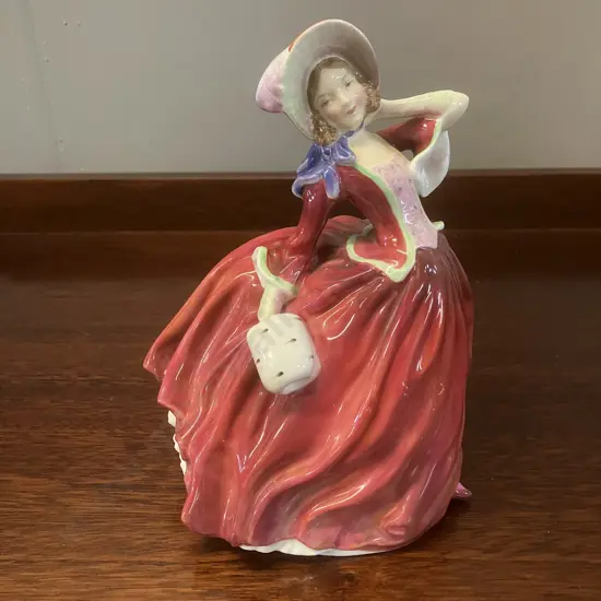 English Bone China Royal Doulton 'Autumn Breezes' Figurine HN1934