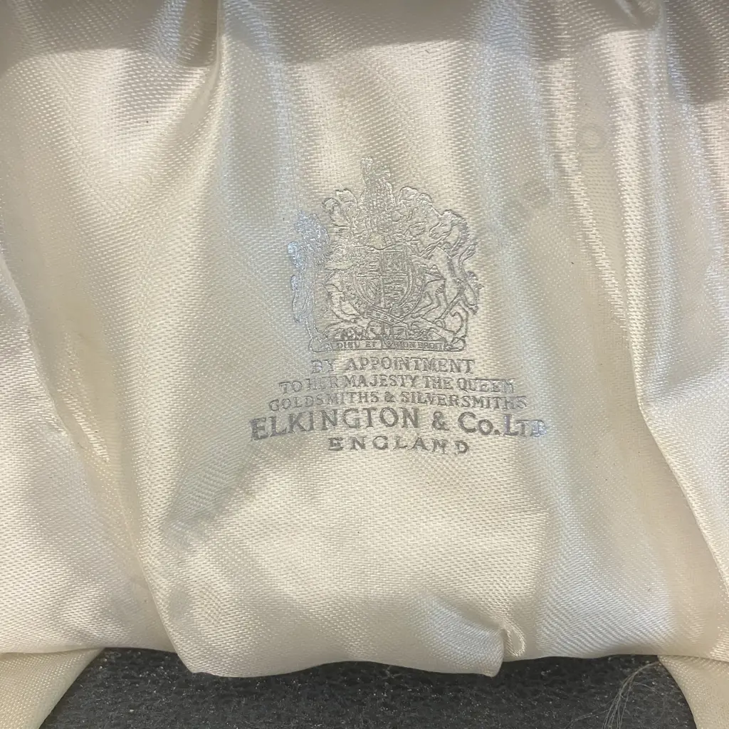 Elkington & Co Ltd England Hallmarked Sterling Silver Cruet Set Within Original Fitted Box Image 1++