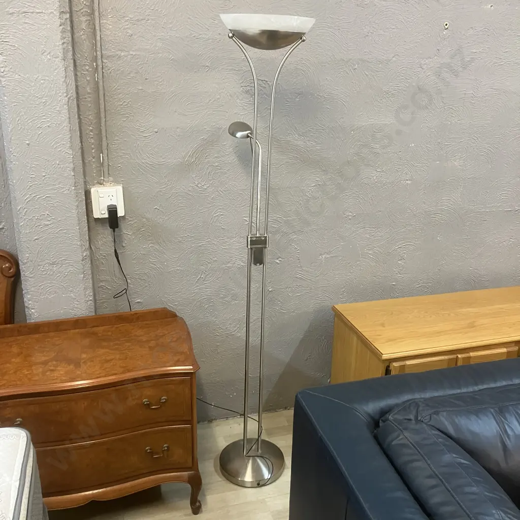 Mother & Child Floor lamp - Satin Silver, LED. H180cm Image 1++