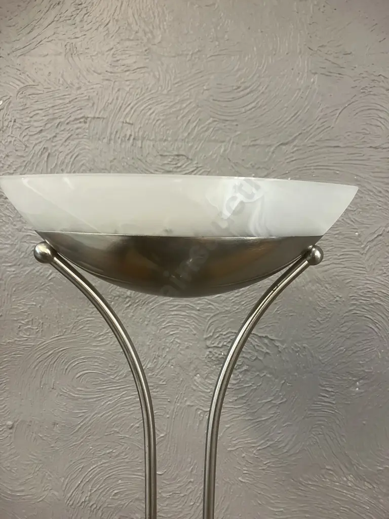 Mother & Child Floor lamp - Satin Silver, LED. H180cm Image 1++
