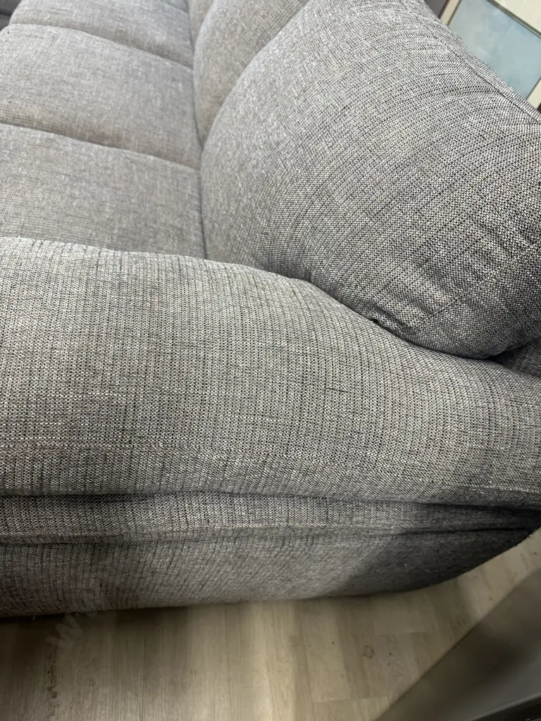 Demi 3 Seater With Corner Chaise LHF IN Grey Fabric Image 1++