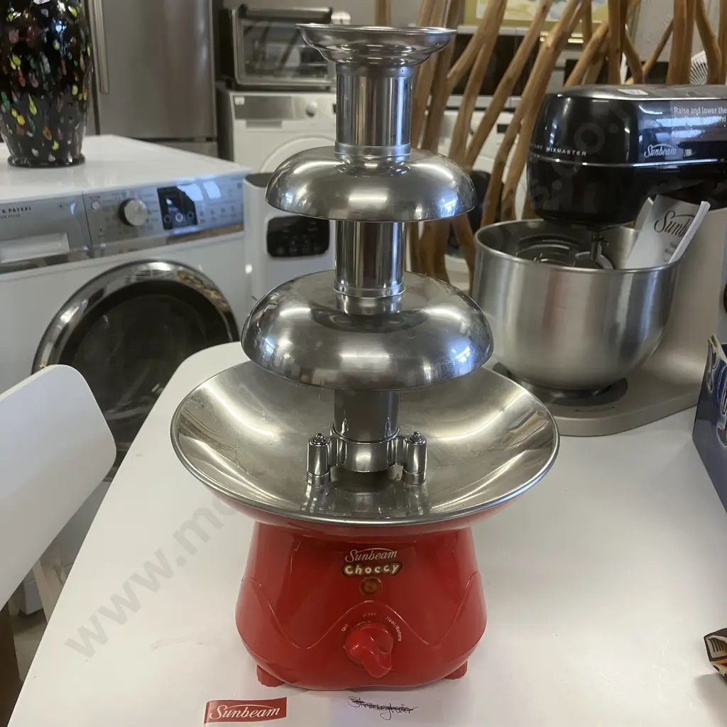 Commercial Retro Sunbeam Choccy Stainless Steel Chocolate Fountain Model CF4100 With Instruction Book. H39.5 W23.5cm Image 1++