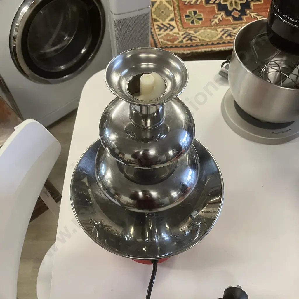 Commercial Retro Sunbeam Choccy Stainless Steel Chocolate Fountain Model CF4100 With Instruction Book. H39.5 W23.5cm Image 1++