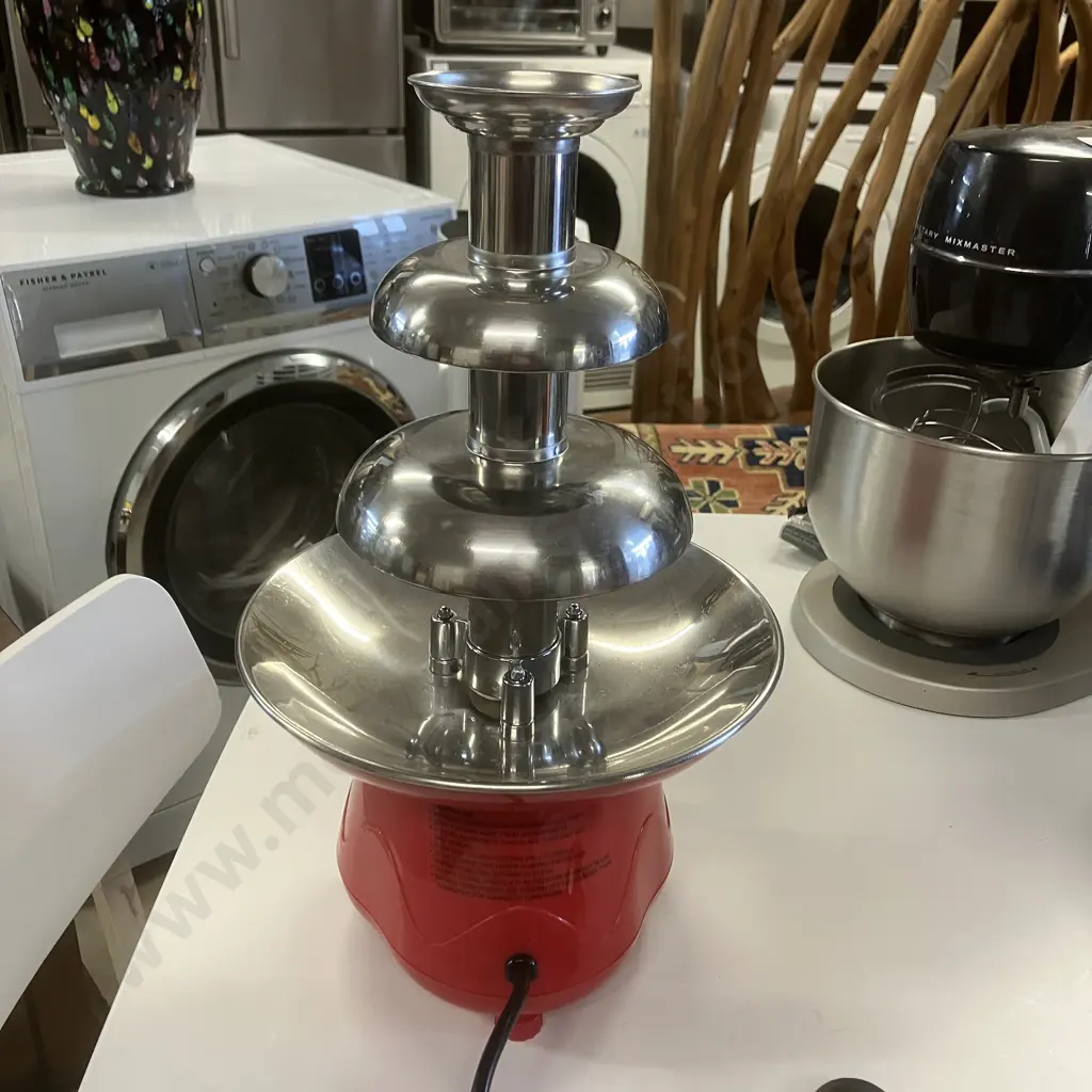 Commercial Retro Sunbeam Choccy Stainless Steel Chocolate Fountain Model CF4100 With Instruction Book. H39.5 W23.5cm Image 1++