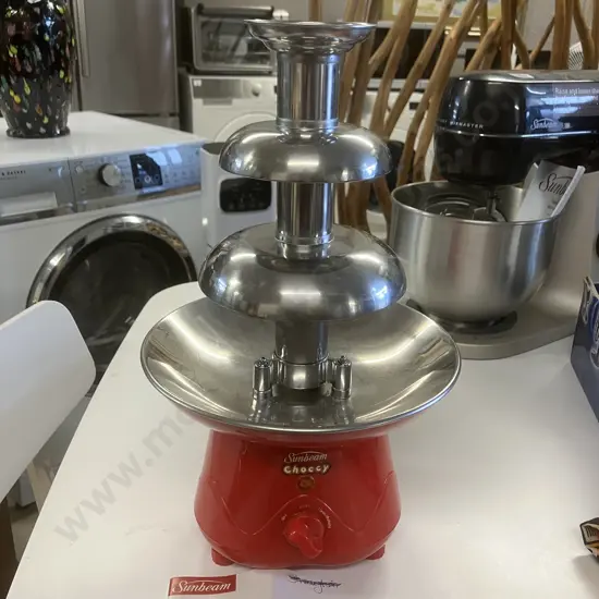 Commercial Retro Sunbeam Choccy Stainless Steel Chocolate Fountain Model CF4100 With Instruction Book. H39.5 W23.5cm