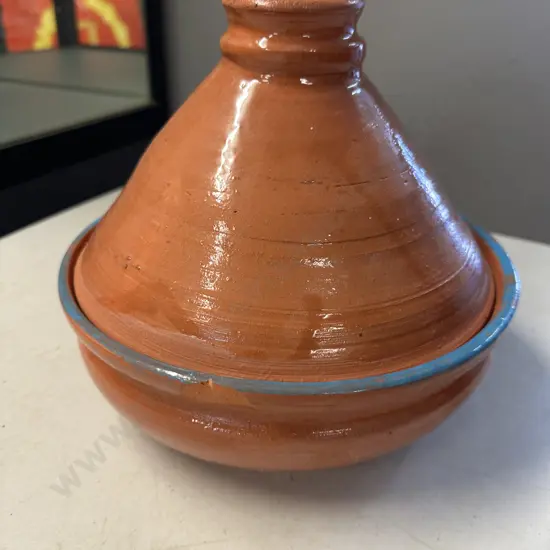 Terracotta Tagine. H21cm.