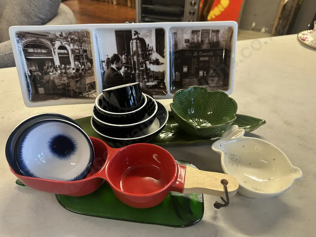 Selection Of Serving Dishes Including Cafe Classics By Spencer Cooper, Ikea Bowls Etc  Image 1++