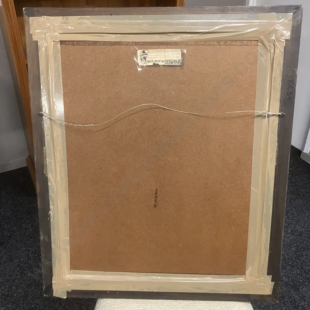 Woman In A Straw Hat Original Artwork Signed Norman Willers, Ornate Gilt Framed. 74 x 63cm Image 1++