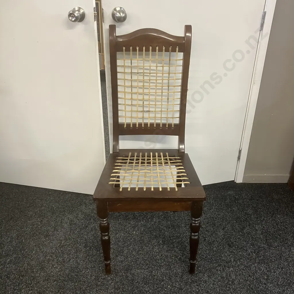 Vintage Leather Cord Chair Handmade By The Old Farmhouse From Blackwood (Unable to sell Donated) Image 1++