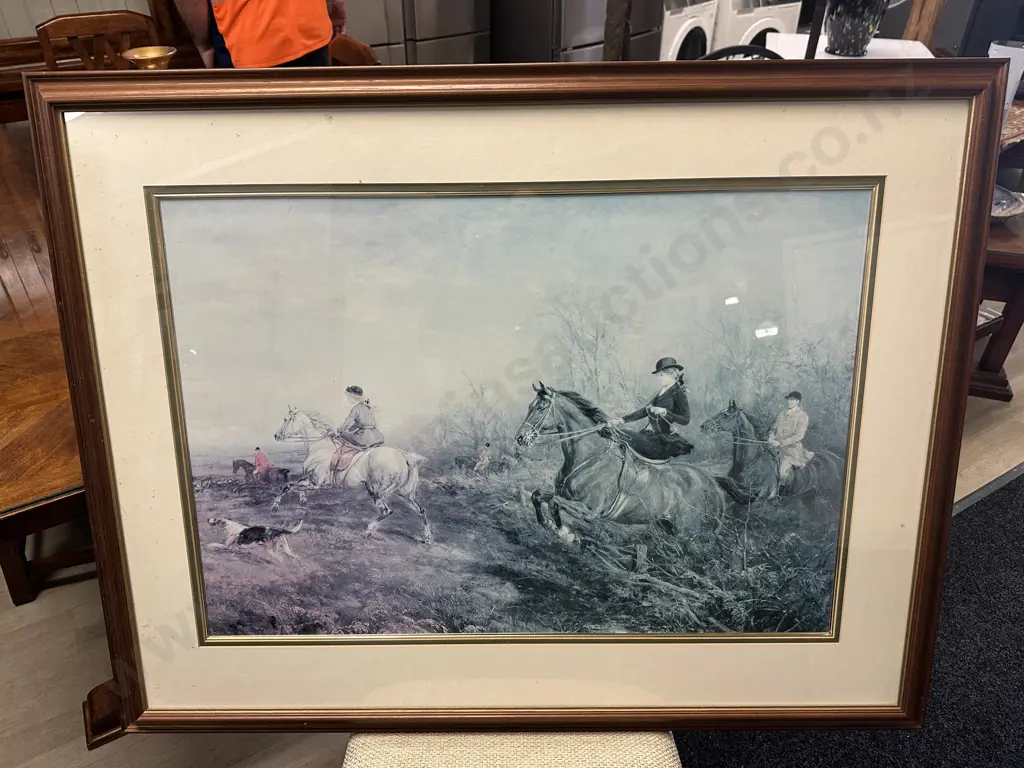 Framed Print 'Out For A Scamper' By Heywood Hardy H84,W108cm. Image 1++