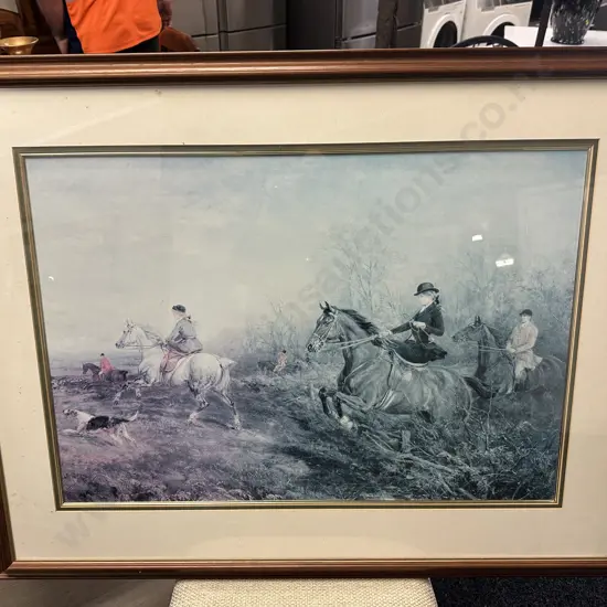 Framed Print 'Out For A Scamper' By Heywood Hardy H84,W108cm.