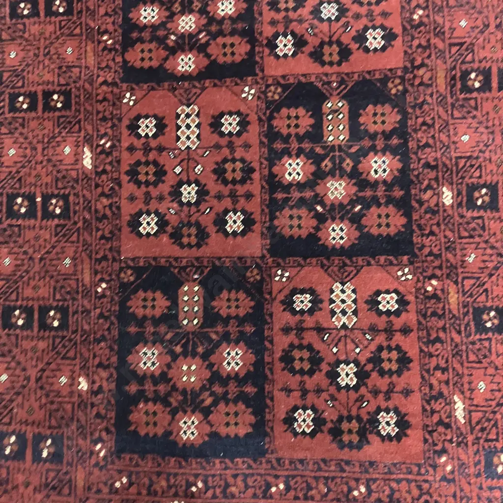Afghan Hand Knotted Khal Mohammadi 158 x 102cm Rug, Khamyab Quality, Red, Wool, 20+ Years Image 1++