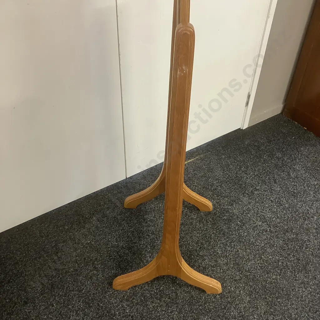 Oak Oval Freestanding Dress Mirror. 161 x 45cm Image 1++