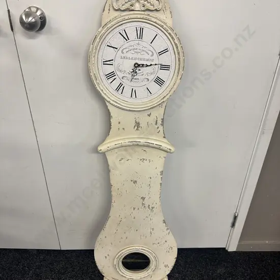 Decorative Antique French Style Wall Hung Clock PAPETRRIE ILLUSTREE 'Paris' H120cm.