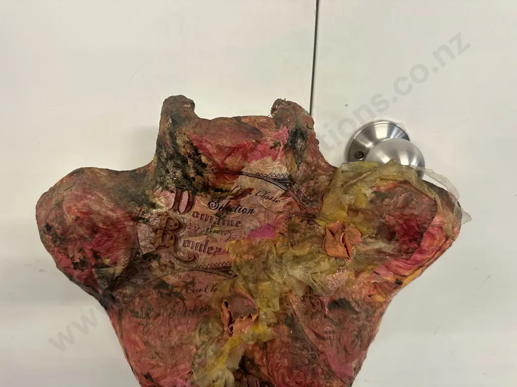 Wall Art Mixed Media Textured Female Torso Image 1++