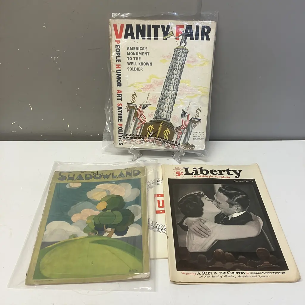 Antique & Vintage Items - Vanity Fair Dec 1932, Liberty 1927, Shadowland May 1921 Etc Image 1++