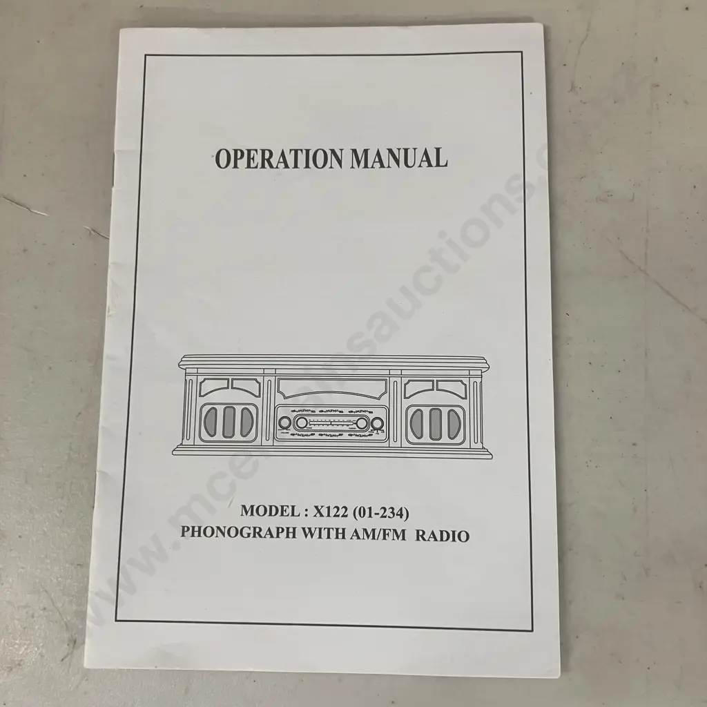 Phonograph With AM/FM Radio - Model X122 Image 1++