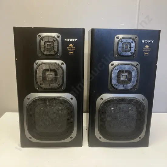 SONY AV APM-V705AV Speaker System Bass-Reflex 3Way, 6Ohm 60W (NOM) 120W (MAX) Made In Japan
