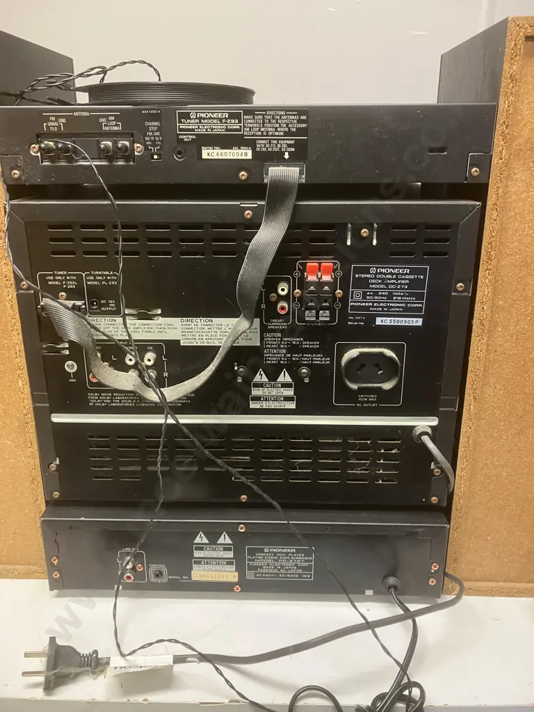 Pioneer DC-Z73 Stereo Double Cassette Deck Amplifier With PD-Z72T Twin Tray CD Player, F-Z93 FM/AM Digital Tuner Image 1++