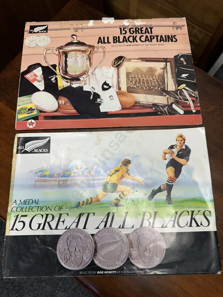 15 Great All Black Captains & 15 Great All Blacks Medal Collections Image 1++