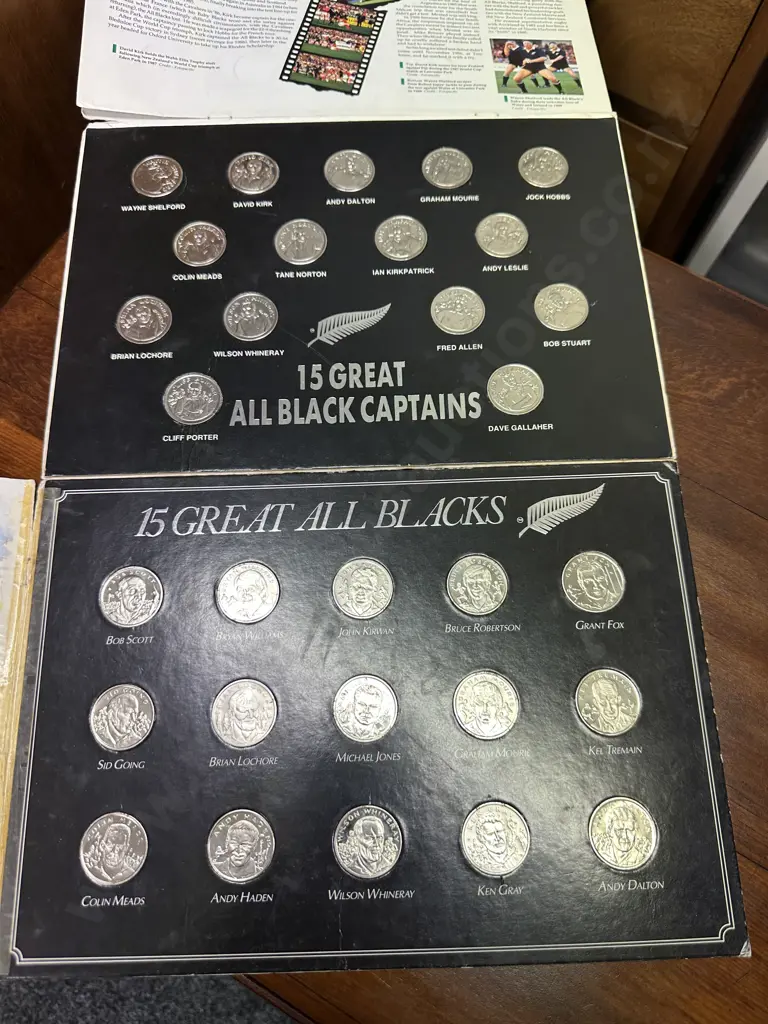 15 Great All Black Captains & 15 Great All Blacks Medal Collections Image 1++