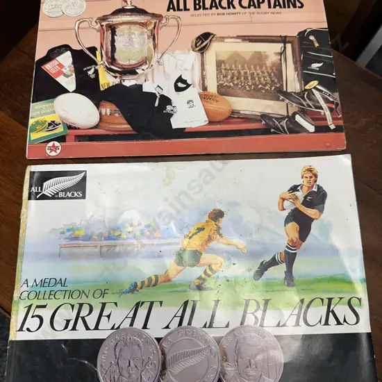 15 Great All Black Captains & 15 Great All Blacks Medal Collections