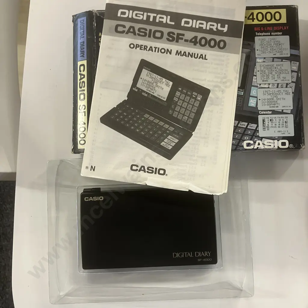 Vintage Casio SF-4000 Digital Diary, Prostat Fraction Scientific Calculator Image 1++