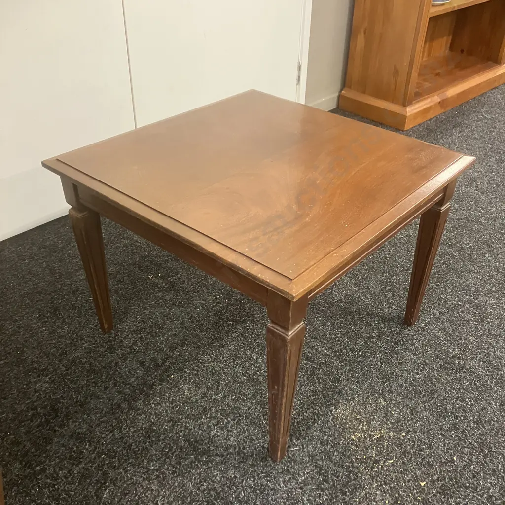 Mahogany End Table. H44 W61 D60cm Image 1++