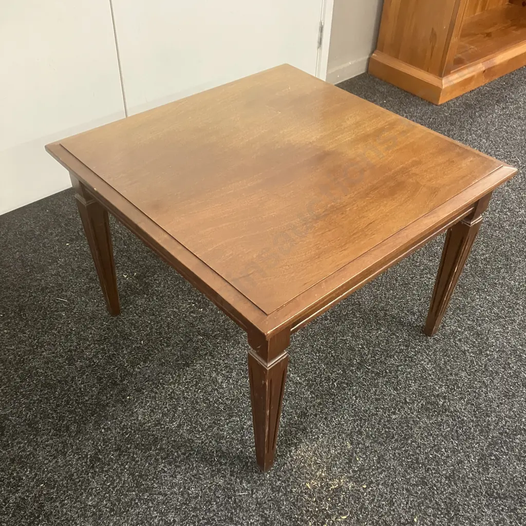 Mahogany End Table. H44 W61 D60cm Image 1++