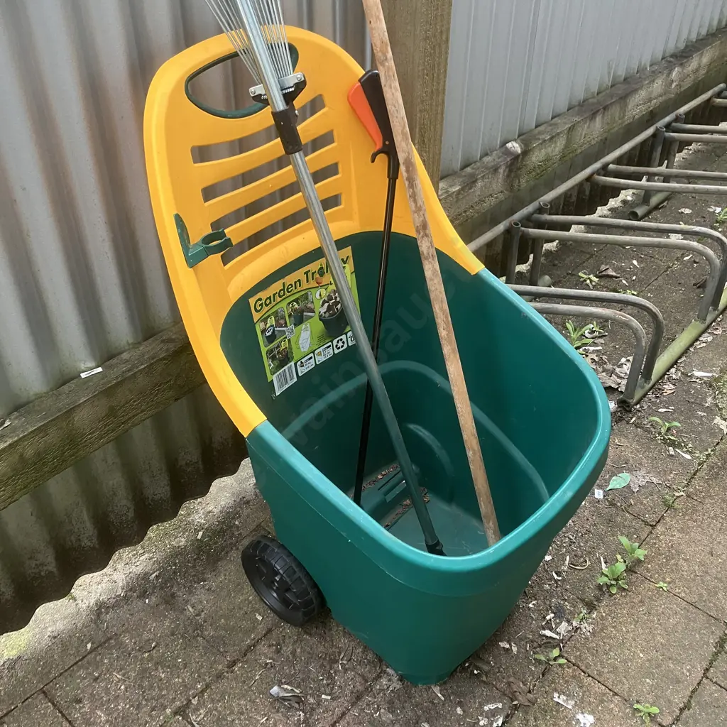 Garden Trolley, Rakes Etc Image 1++
