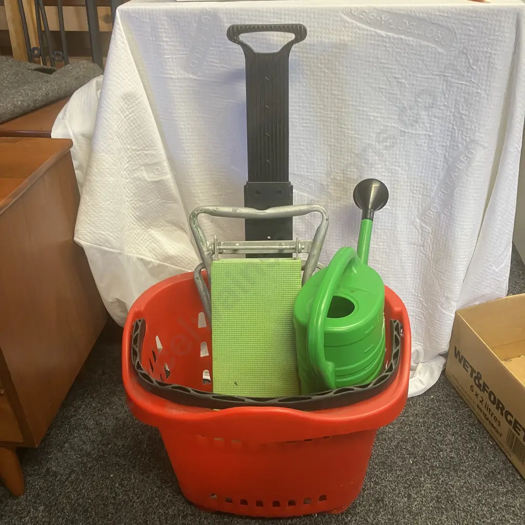 Garden Barrow, Kneeler, Water Can Image 1++