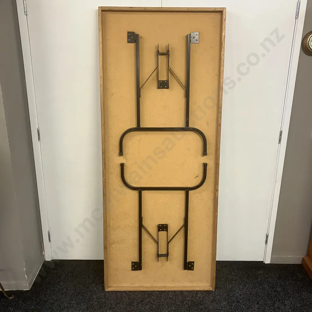 Vintage 1.8M Trestle Table Image 1++