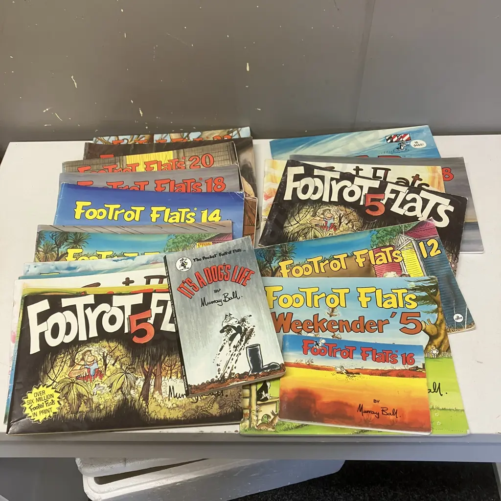 Box Lot Assorted Footrot Flats Books Image 1++