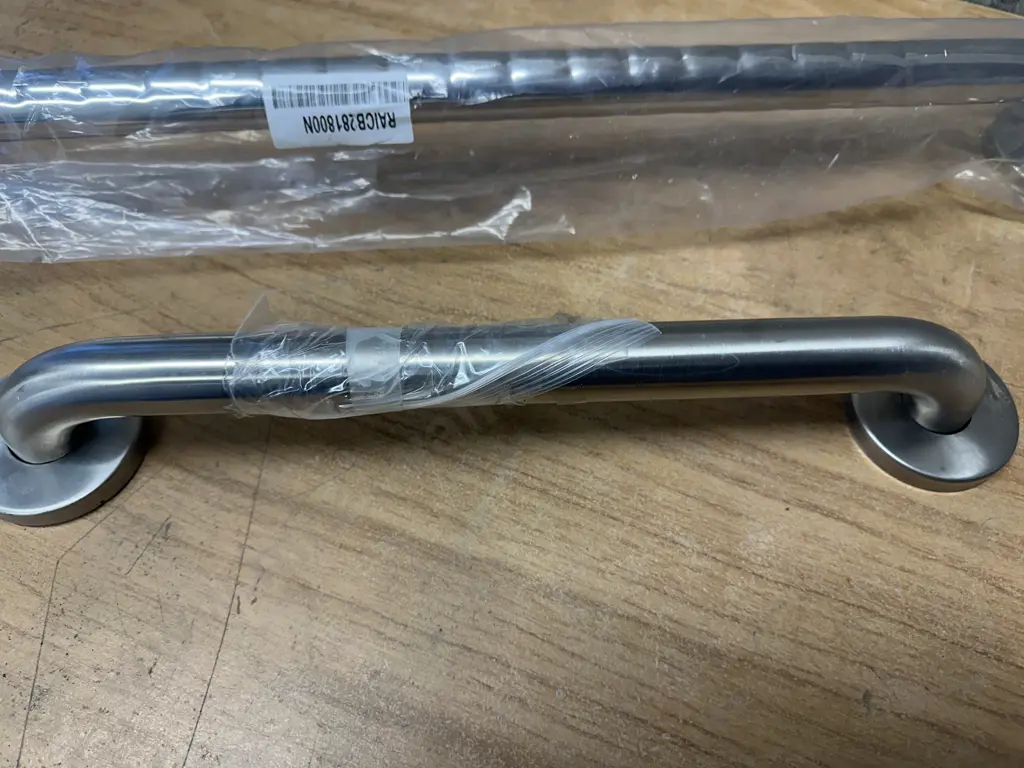 Stainless Mobility Handrails. 50 & 90cm Image 1++