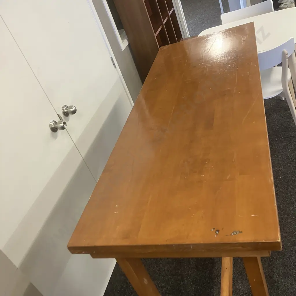 Vintage Wooden Leaner. H106 W160 D60cm Image 1++