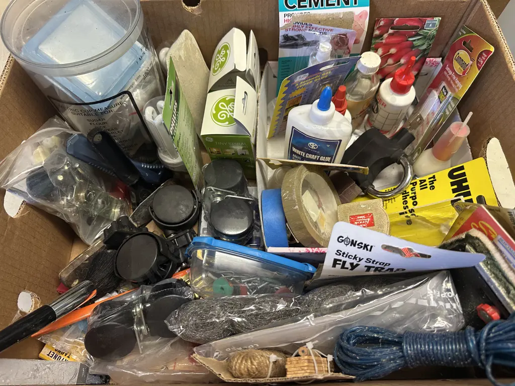 Box Lot Assorted Hardware Items Image 1++