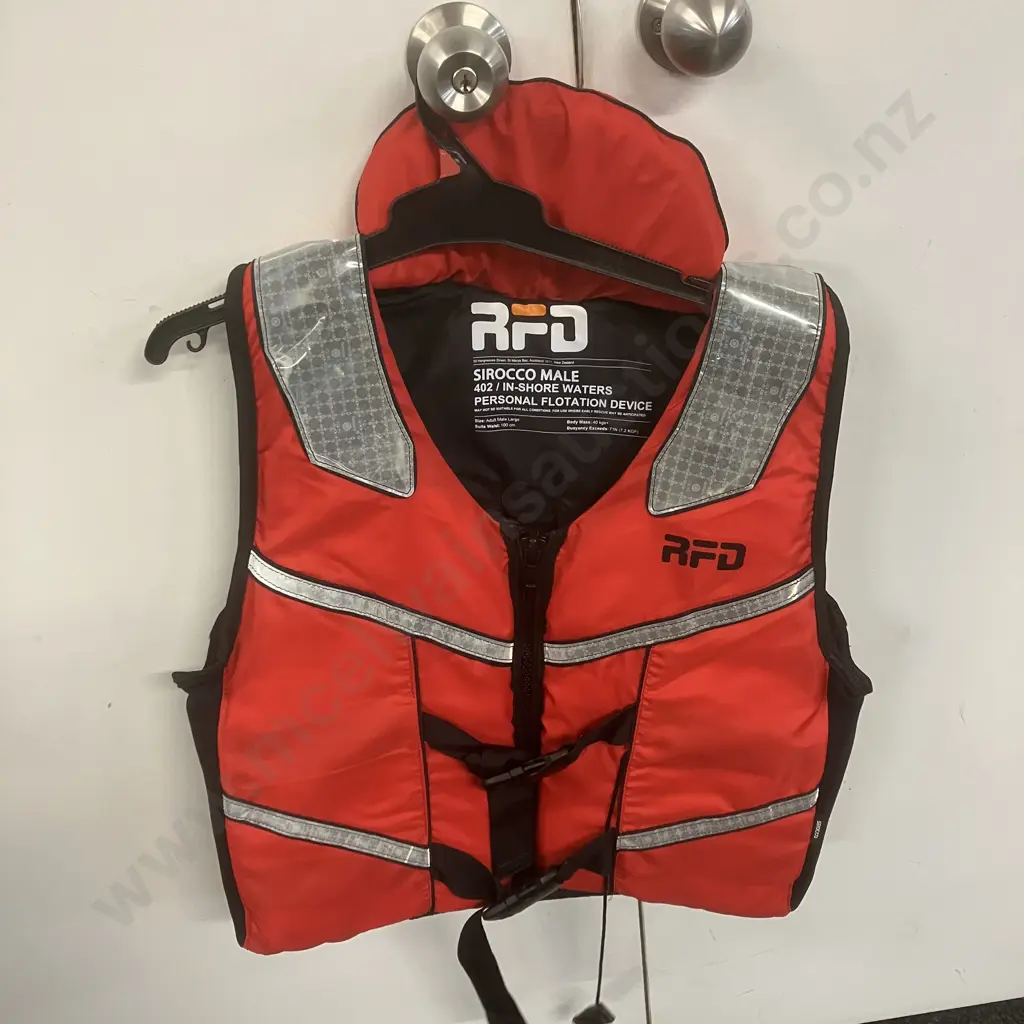 RFD Sirocco Male 402 / In-Shore PFD Adult Male Large - Red Image 1++