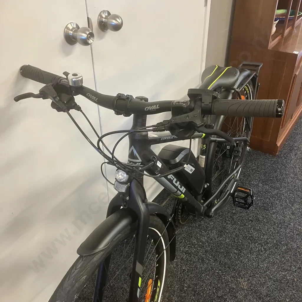 Fuji Conductor Two.1 Step Through Electric Bike, Satin Black With Charger & Key Image 1++