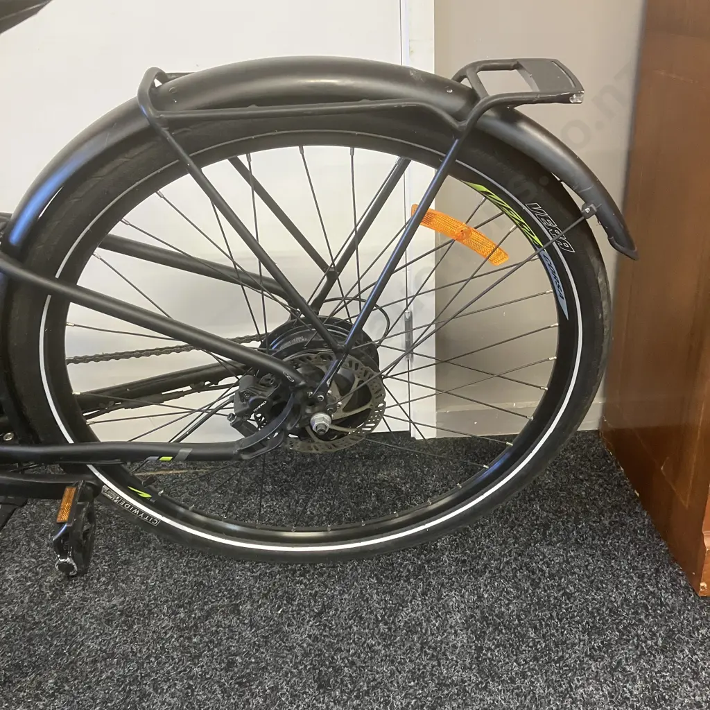 Fuji Conductor Two.1 Step Through Electric Bike, Satin Black With Charger & Key Image 1++