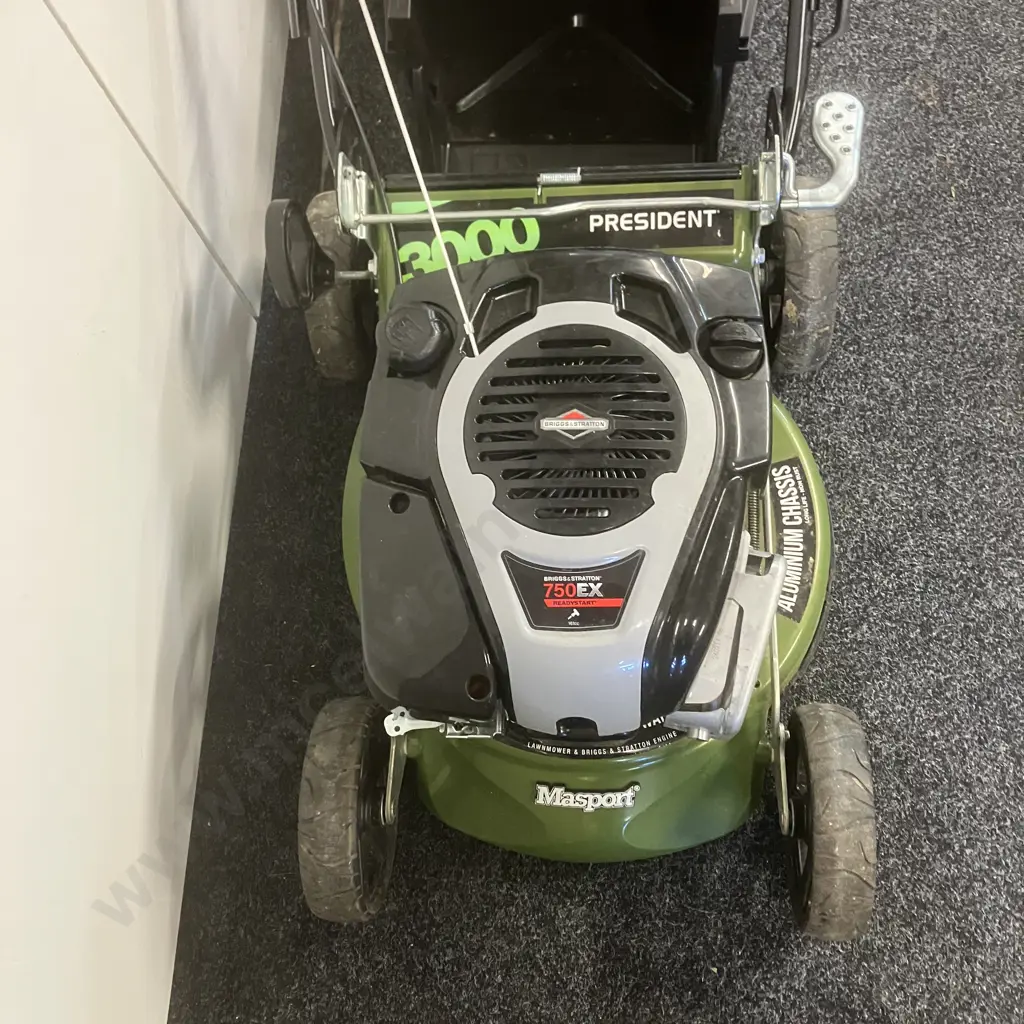 Masport President® 3000 AL S18 Combo (Cut, Catch or Mulch) , B&S 161cc 4-Stroke, Aluminium Non Rust Chassis Image 1++
