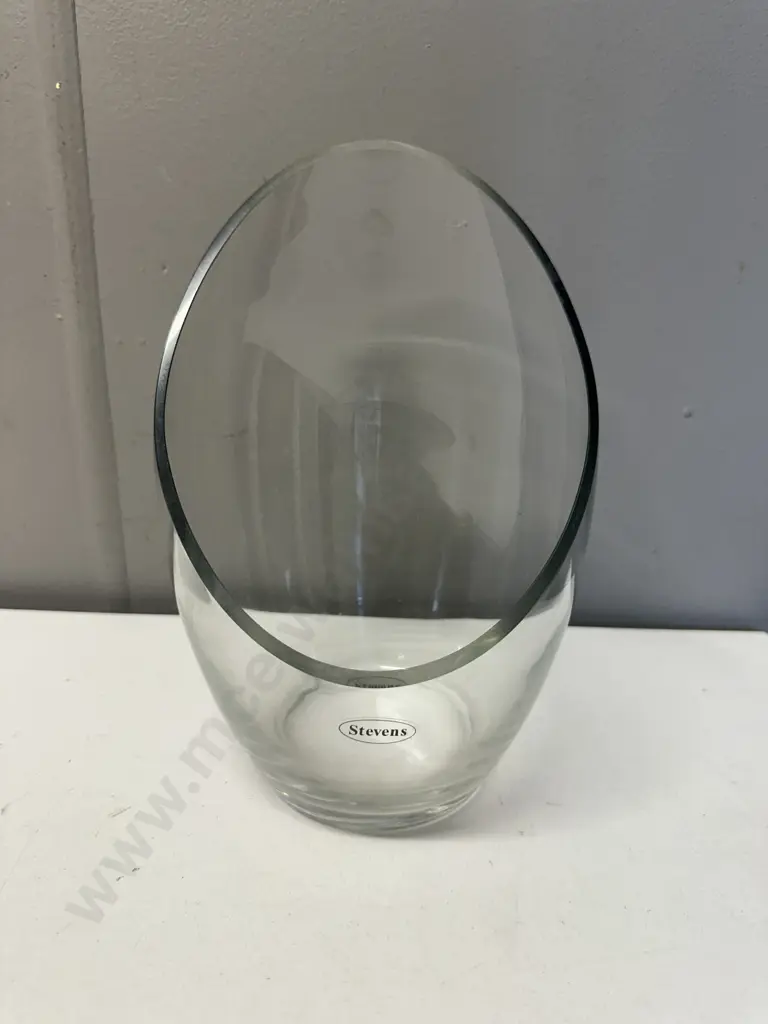 Stevens Slant Glass Bowl/Terrarium H23cm. Image 1++