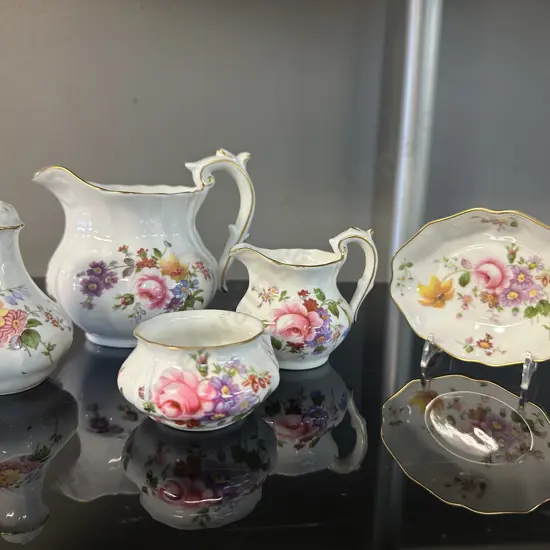 Royal Crown Derby 'Derby Posies' Jug & Creamer Etc