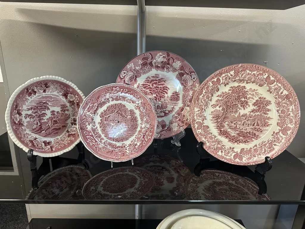 Enoch Woods English Plate, Staffordshire Bowl Etc Image 1++